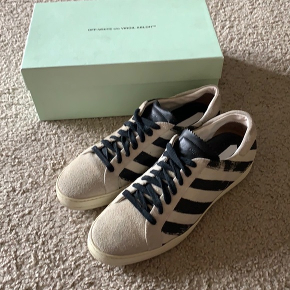 off white diagonal sneakers